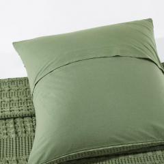 85132-Waffle-Weave-Olive-Green-Pillow-Cover-Set-of-2-24Lx24W-image-4