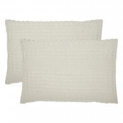 85098-Waffle-Weave-Natural-King-Sham-Set-of-2-36Lx20W-image-4