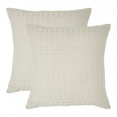 85101-Waffle-Weave-Natural-Euro-Sham-Set-of-2-26Lx26W-image-3