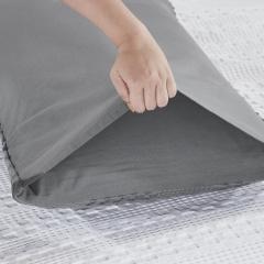 85105-Waffle-Weave-Dark-Grey-Queen-Sham-Set-of-2-30Lx20W-image-7