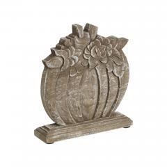 89782-Floral-Crown-Carved-Wooden-Pumpkin-8.5x8x2-image-4