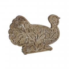 89785-Harvest-Leaf-Carved-Wooden-Turkey-10x14x2-image-4