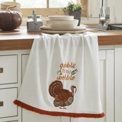 Gobble Til You Wobble Tea Towel 19x28