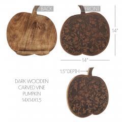 89816-Dark-Wooden-Carved-Vine-Pumpkin-14x14x1.5-image-5