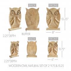 89819-Wooden-Owl-Natural-Set-of-2-9.75-and-13.25-inch-image-5