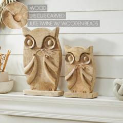 89819-Wooden-Owl-Natural-Set-of-2-9.75-and-13.25-inch-image-6