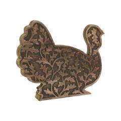 89821-Dark-Wooden-Harvest-Leaf-Carved-Turkey-11.5x13.5x2.5-image-4