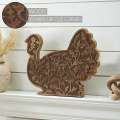 89821-Dark-Wooden-Harvest-Leaf-Carved-Turkey-11.5x13.5x2.5-image-6