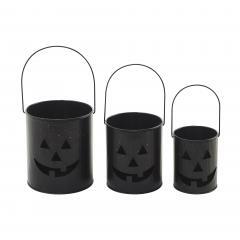 89857-Jack-O-Lantern-Bucket-Set-of-3-5-6-7-inch-image-2