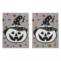 89877-Witchy-Pumpkins-Striped-Tea-Towel-Set-of-2-19x28-image-4