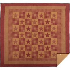 90161-Ninepatch-Star-California-King-Quilt-Set-1-Quilt-130Wx115L-w-2-Shams-21x37-5pc-Bundle-Quilt-Shams-Pillow-Cases-image-3