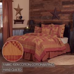90161-Ninepatch-Star-California-King-Quilt-Set-1-Quilt-130Wx115L-w-2-Shams-21x37-5pc-Bundle-Quilt-Shams-Pillow-Cases-image-9