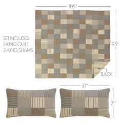 90163-Sawyer-Mill-Charcoal-King-Quilt-Set-1-Quilt-105Wx95L-w-2-Shams-21x37-5pc-Bundle-Quilt-Shams-Pillow-Cases-image-5