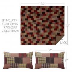 90167-Wyatt-California-King-Quilt-Set-1-Quilt-130Wx115L-w-2-Shams-21x37-5pc-Bundle-Quilt-Shams-Pillow-Cases-image-5