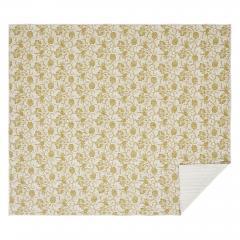 90178-Dorset-Gold-Floral-Luxury-King-Quilt-120WX105L-8pc-Bundle-Quilt-Euro-Shams-Bed-Skirt-Shams-Pillow-Cases-image-2