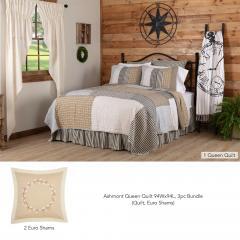Ashmont Queen Quilt 94Wx94L 3pc Bundle (Quilt, Euro Shams)