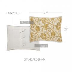 90199-Dorset-Gold-Floral-Queen-Quilt-90Wx90L-8pc-Bundle-Quilt-Pillow-Cases-Euro-Shams-Bed-Skirt-Shams-image-11