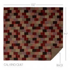 90202-Wyatt-California-King-Quilt-130Wx115L-4pc-Bundle-Quilt-Pillow-Cases-Bed-Skirt-image-5