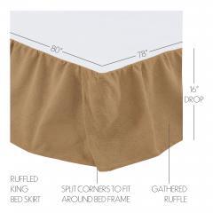 90208-Burlap-Natural-Ruffled-King-Bed-Skirt-78x80x16-3pc-Bundle-Bed-Skirt-Pillow-Cases-image-4