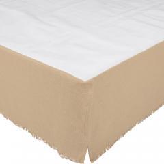 90213-Burlap-Vintage-Fringed-Twin-Bed-Skirt-39x76x16-3pc-Bundle-Bed-Skirt-Pillow-Cases-image-2
