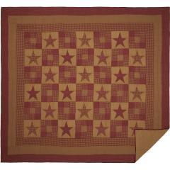 90230-Ninepatch-Star-Luxury-King-Quilt-120Wx105L-3pc-Bundle-Quilt-Pillow-Cases-image-2