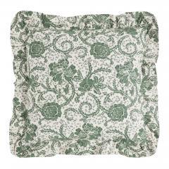 90250-Dorset-Green-Floral-King-Quilt-105Wx95L-8pc-Bundle-Quilt-Bed-Skirt-Pillow-Cases-Shams-Euro-Shams-image-4