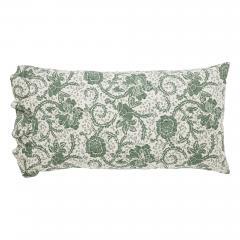 90250-Dorset-Green-Floral-King-Quilt-105Wx95L-8pc-Bundle-Quilt-Bed-Skirt-Pillow-Cases-Shams-Euro-Shams-image-8