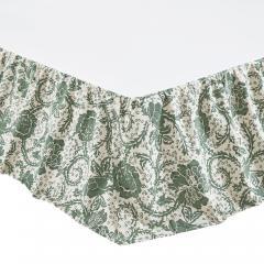 90251-Dorset-Green-Floral-Queen-Quilt-90Wx90L-8pc-Bundle-Quilt-Bed-Skirt-Pillow-Cases-Shams-Euro-Shams-image-3