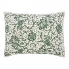 90251-Dorset-Green-Floral-Queen-Quilt-90Wx90L-8pc-Bundle-Quilt-Bed-Skirt-Pillow-Cases-Shams-Euro-Shams-image-6