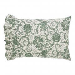90251-Dorset-Green-Floral-Queen-Quilt-90Wx90L-8pc-Bundle-Quilt-Bed-Skirt-Pillow-Cases-Shams-Euro-Shams-image-8