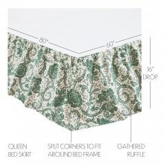 90251-Dorset-Green-Floral-Queen-Quilt-90Wx90L-8pc-Bundle-Quilt-Bed-Skirt-Pillow-Cases-Shams-Euro-Shams-image-10