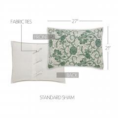 90251-Dorset-Green-Floral-Queen-Quilt-90Wx90L-8pc-Bundle-Quilt-Bed-Skirt-Pillow-Cases-Shams-Euro-Shams-image-12
