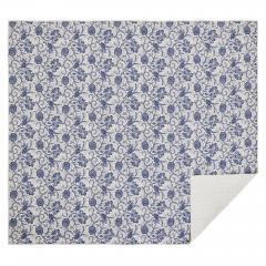 90253-Dorset-Navy-Floral-Queen-Quilt-90Wx90L-8pc-Bundle-Quilt-Bed-Skirt-Pillow-Cases-Shams-Euro-Shams-image-2