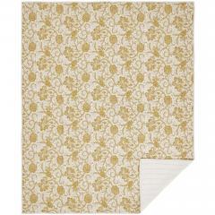 90254-Dorset-Gold-Floral-Twin-Quilt-68Wx86L-6pc-Bundle-Quilt-Bed-Skirt-Pillow-Cases-Sham-Euro-Sham-image-2
