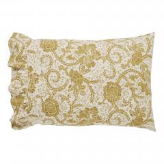 90254-Dorset-Gold-Floral-Twin-Quilt-68Wx86L-6pc-Bundle-Quilt-Bed-Skirt-Pillow-Cases-Sham-Euro-Sham-image-8