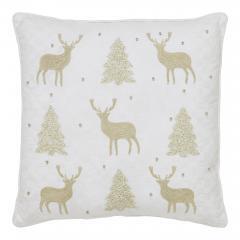 89892-Golden-Deer-and-Pine-Embroidered-Pillow-18x18-image-2