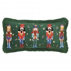 89894-Nutcracker-Green-Fringed-Pillow-12x24-image-2