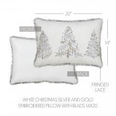 89895-White-Christmas-Silver-and-Gold-Embroidered-Pillow-with-Beads-14x20-image-4