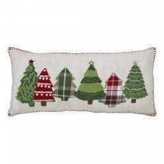 89896-Red-and-Green-Applique-Tree-Pillow-with-Embroidery-14x30-image-2