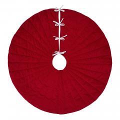 89904-Quilted-Red-Velvet-Tree-Skirt-with-White-Bow-Ties-48-image-3