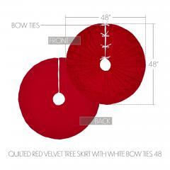 89904-Quilted-Red-Velvet-Tree-Skirt-with-White-Bow-Ties-48-image-5