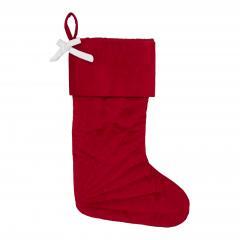89906-Quilted-Red-Velvet-Stocking-with-White-Bow-11x18-image-2