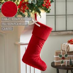 89906-Quilted-Red-Velvet-Stocking-with-White-Bow-11x18-image-5