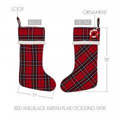 89908-Red-and-Black-Tartan-Plaid-Stocking-11x18-image-4