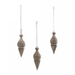 89920-Cottage-Finial-Ornament-Feathered-Finish-Set-of-3-5.5x2x2-image-2