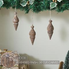 89920-Cottage-Finial-Ornament-Feathered-Finish-Set-of-3-5.5x2x2-image-4