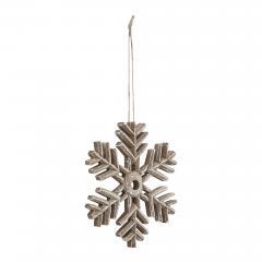89921-Snowflake-Ornament-Feathered-Finish-6-inch-image-2