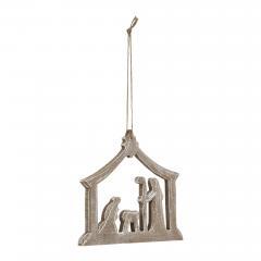 89923-Nativity-Ornament-Feathered-Finish-5-inch-image-2