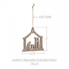 89923-Nativity-Ornament-Feathered-Finish-5-inch-image-3