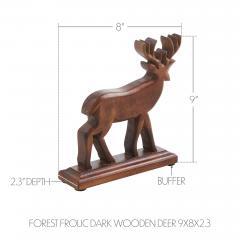 89926-Forest-Frolic-Dark-Wooden-Deer-9x8x2.3-image-3